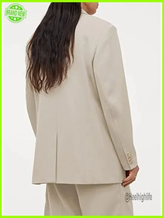 Lightweight Polyester Blazer with Notched Lapel Collar for Business Casual - Picture 2 of 7